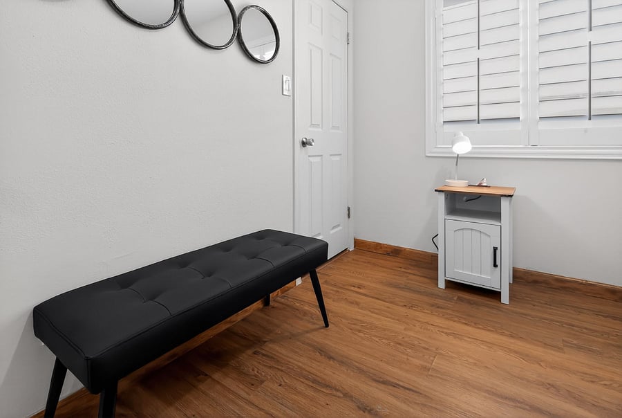 Bench with the bunk beds