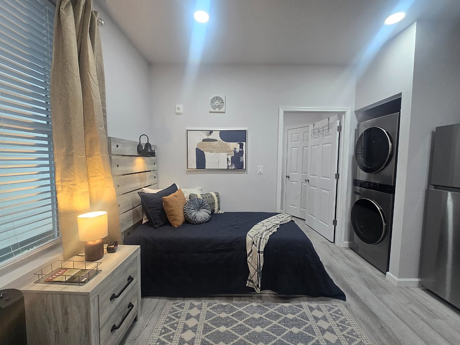 Bed provides additional storage drawers 