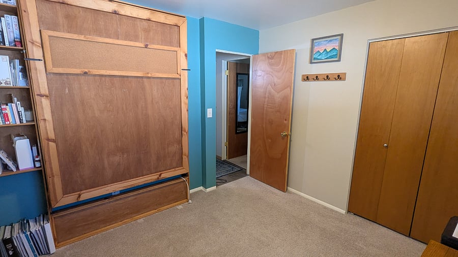 Second bedroom with a Murphy bed