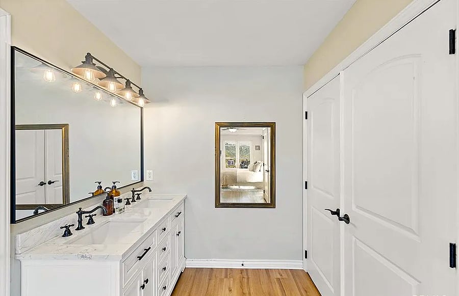 Master Bathroom (not pictured is large two person soaking tub)