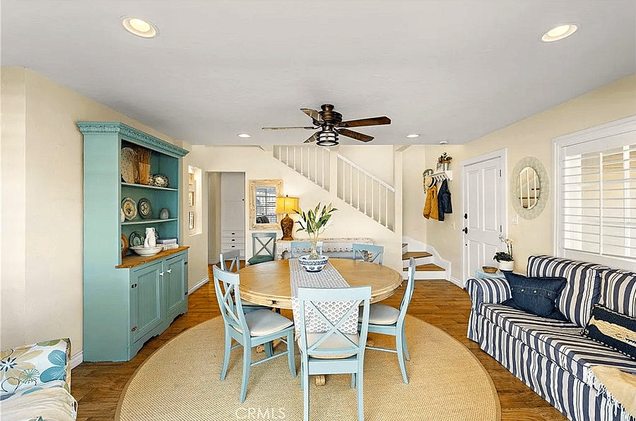 Another angle of dining room and seating