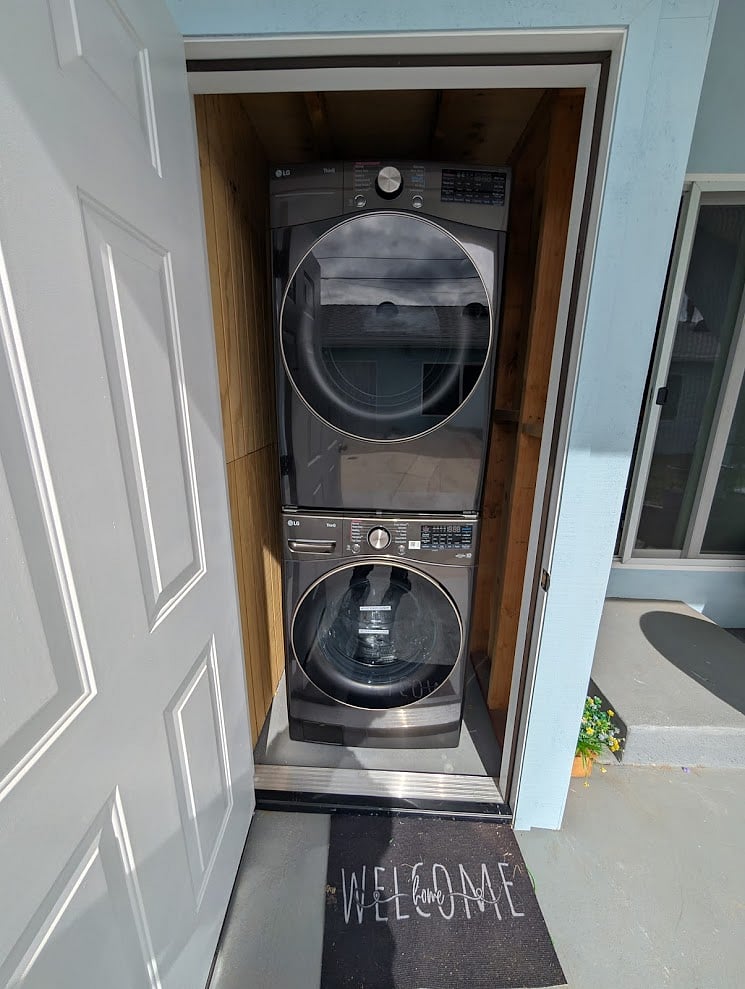 On-site washer and dryer available for guest use