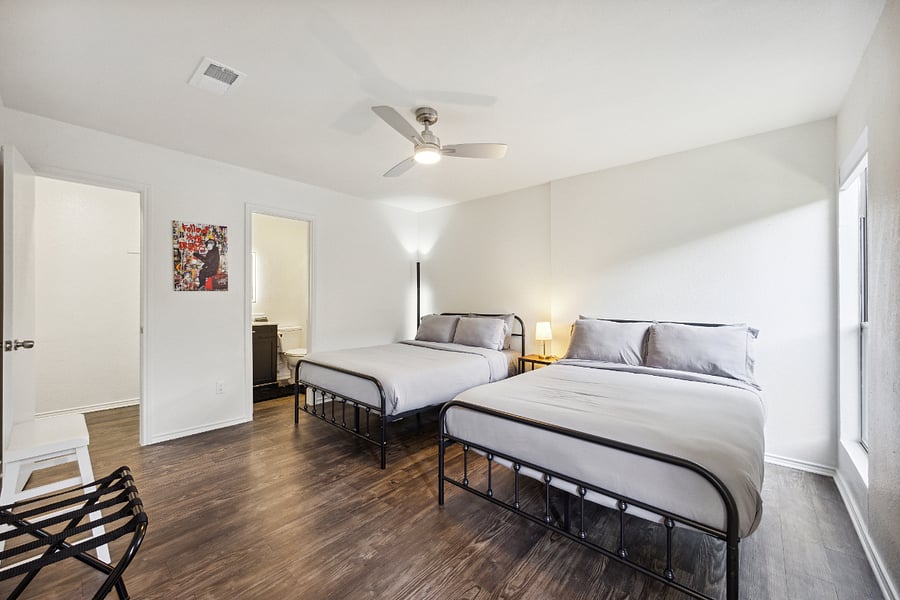 Bedroom #2. Both queen beds
