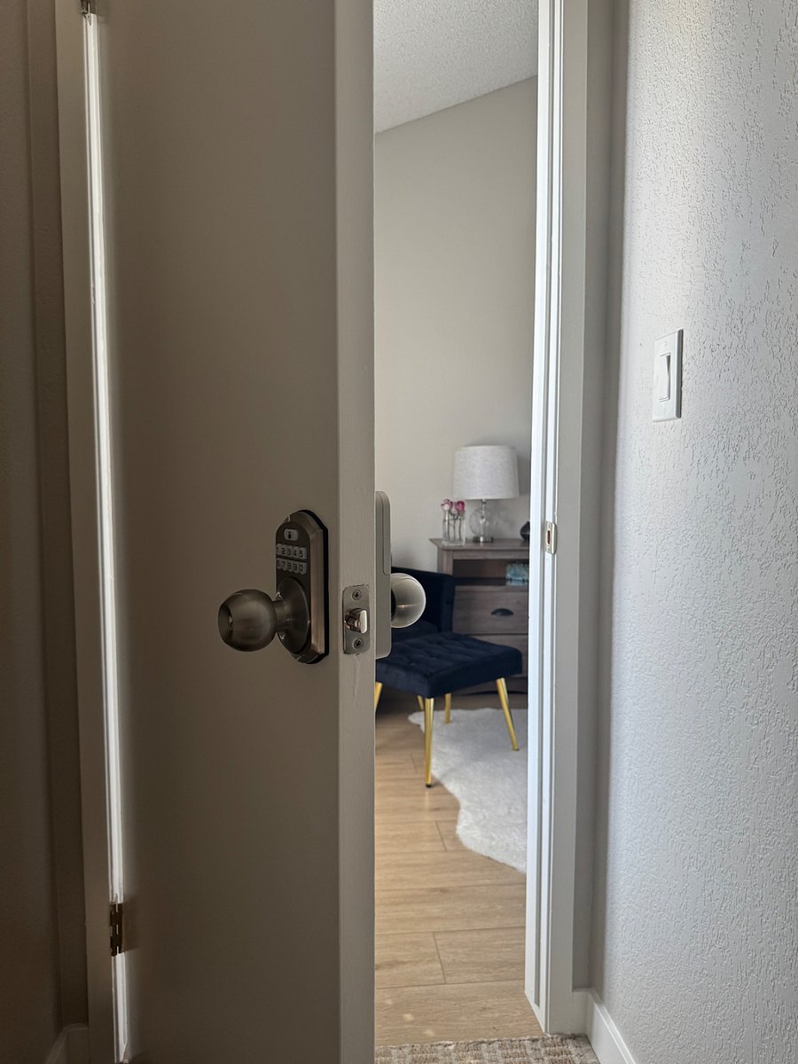 The tenant gets to create their own code for their bedroom