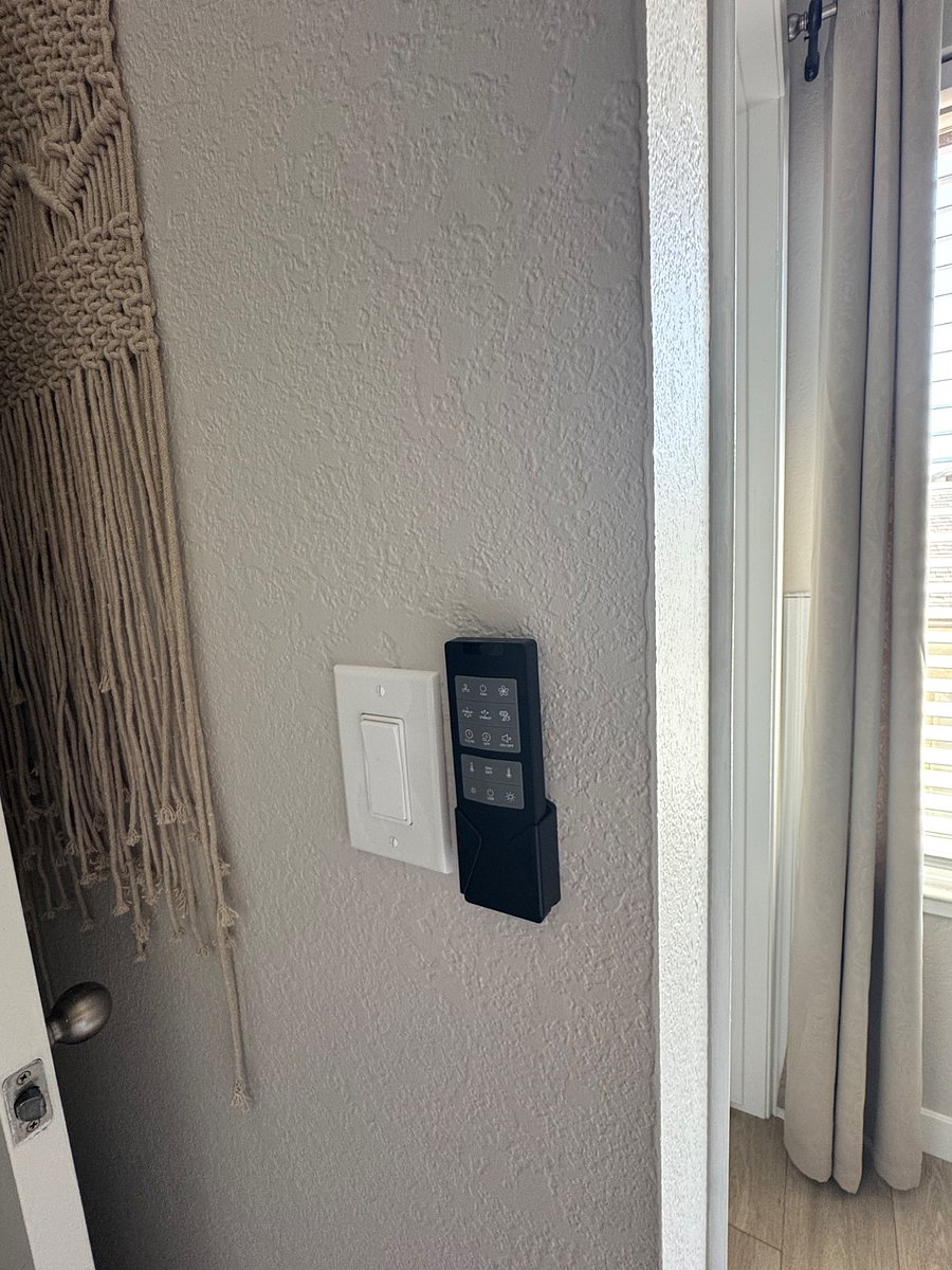 Adjustable brightness and warmth of ceiling fan and adjustable fan speed