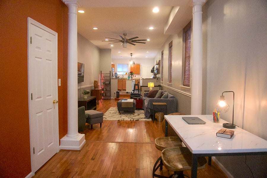 Open Concept View towards kitchen - Living Room and Kitchen