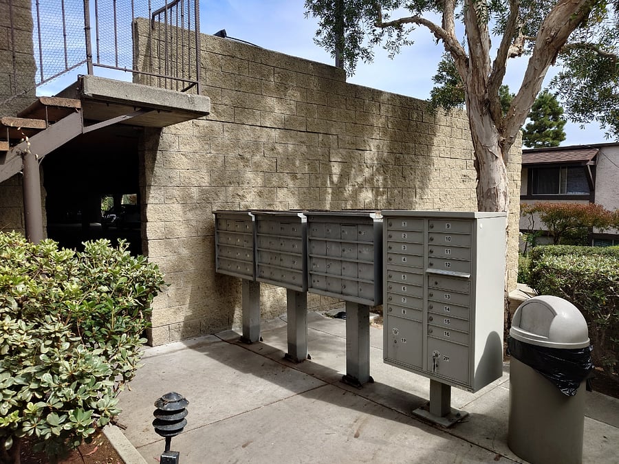 Mailboxes.