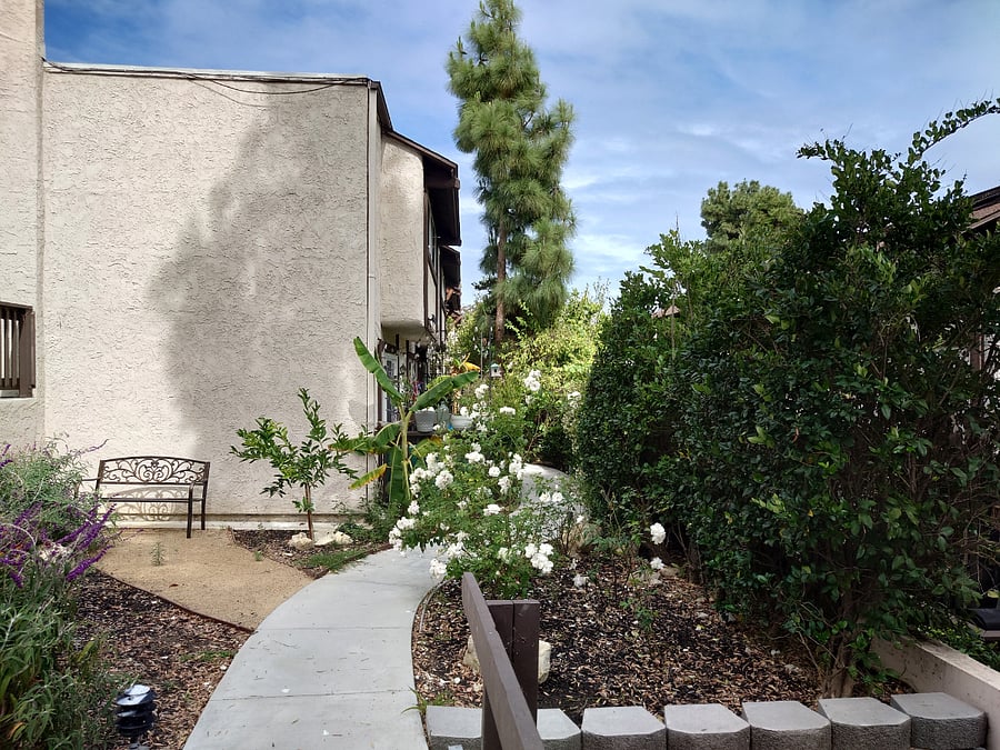 Walkway to the unit.