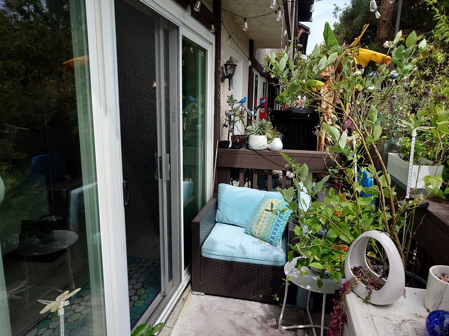 Small private patio.