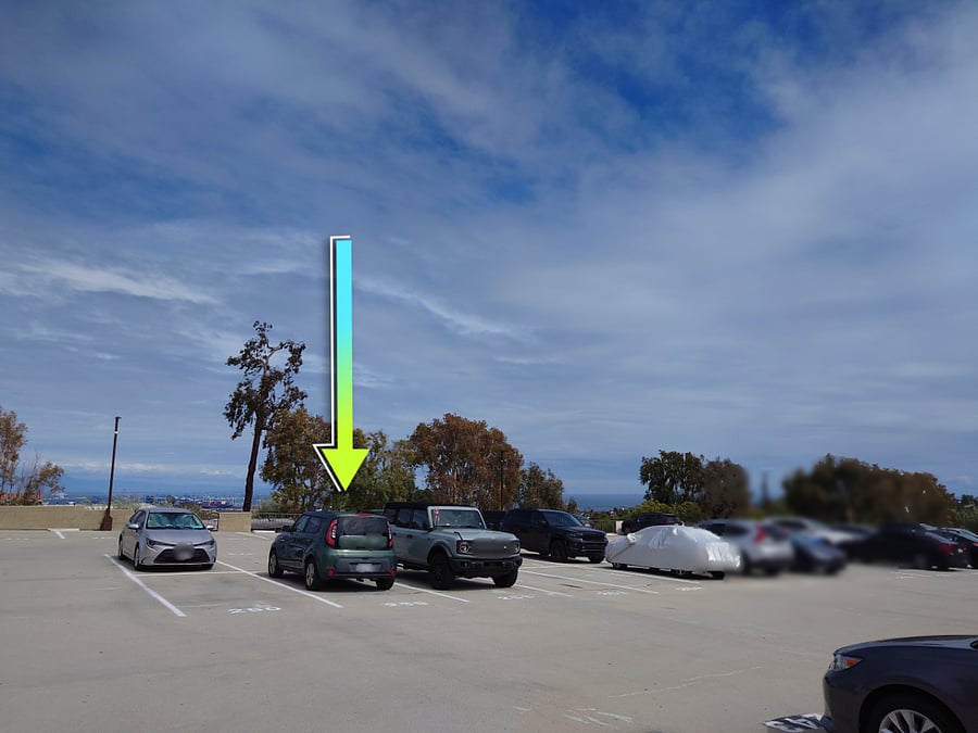 This is the parking space assigned to the unit.