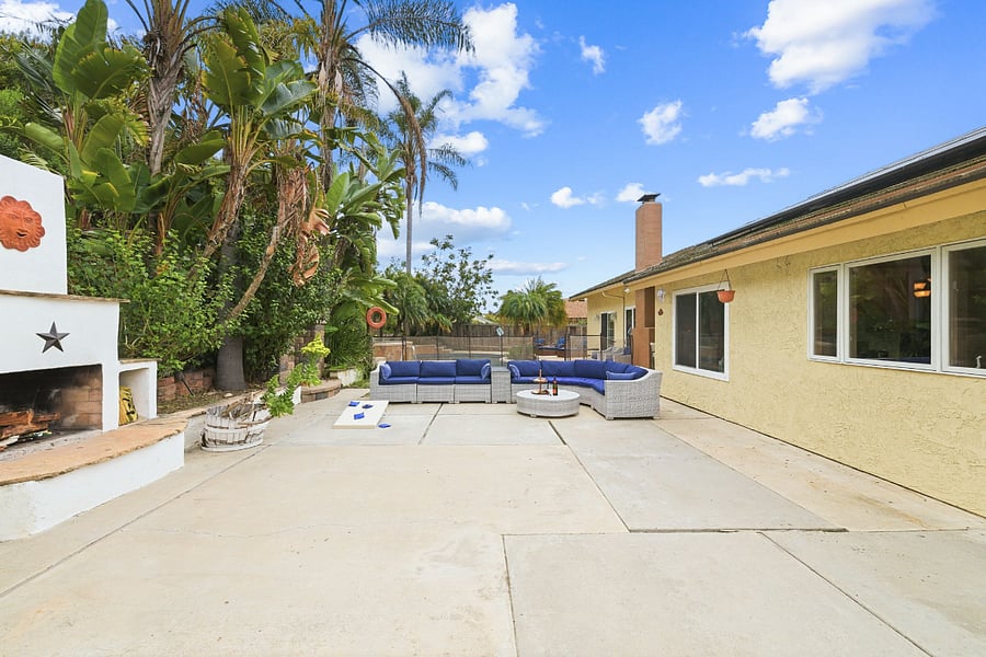 Patio | Sectional Sofa | Sliding Door Access & Coffee Table