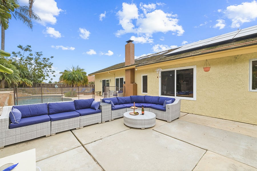Patio | Sectional Sofa | Sliding Door Access & Coffee Table
