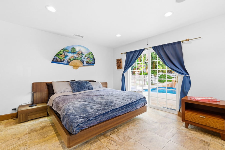 Bedroom 2 | King Bed | Sliding Door Patio Access