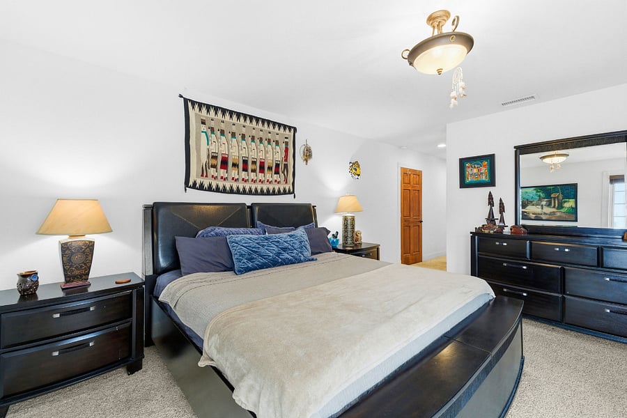 Bedroom 1 | King Bed | Nightstands & Dresser Storage