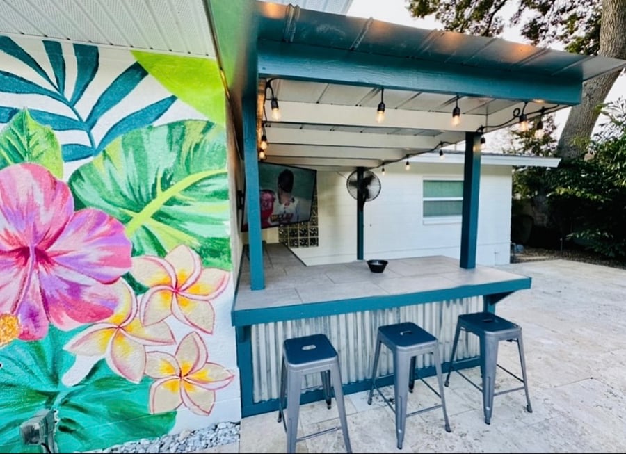 Your very own private poolside bar