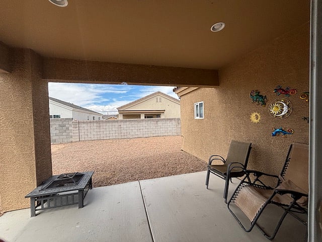 Covered Back Porch 