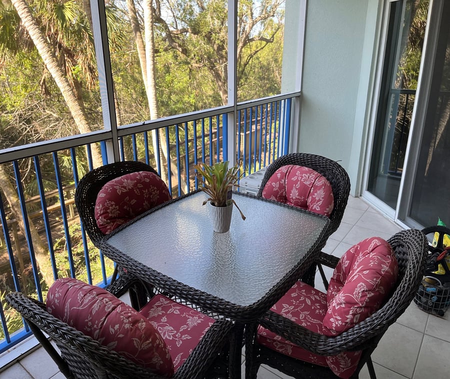 Great screened in back patio