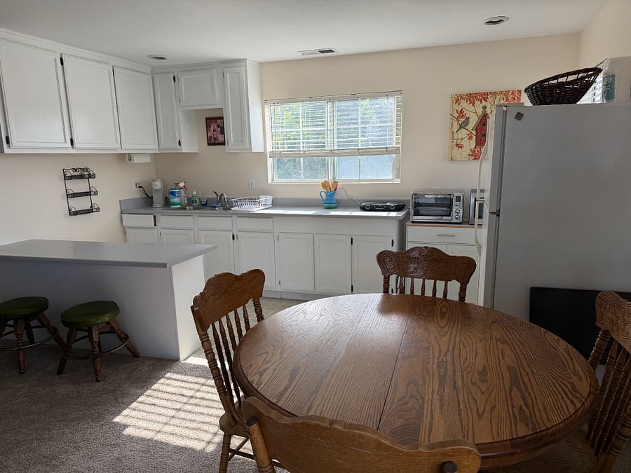 Dining area into kitchenette