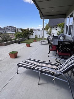 Covered patio