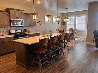 Kitchen and dining room