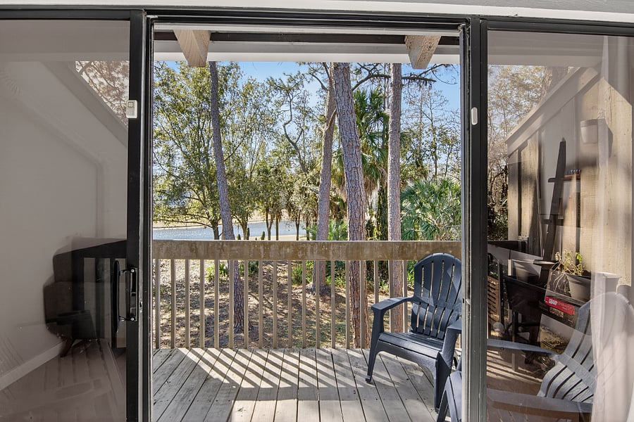 Balcony off of living room