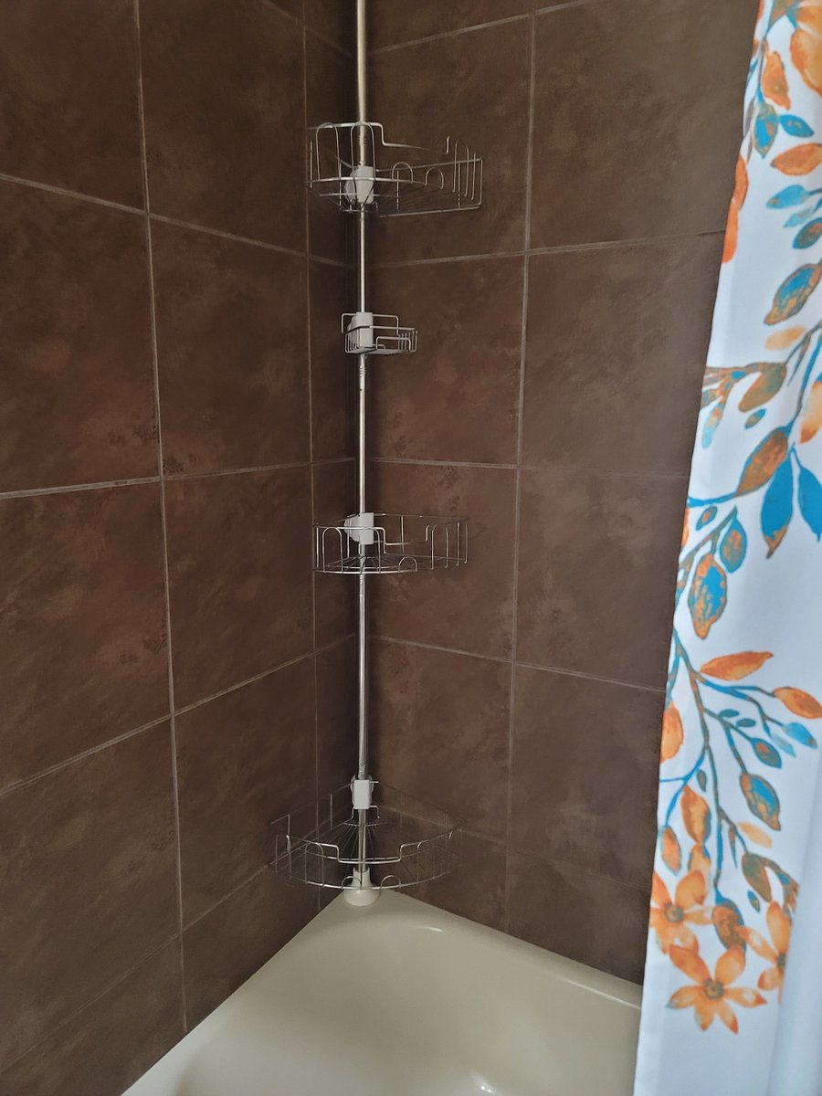 Shower rack.