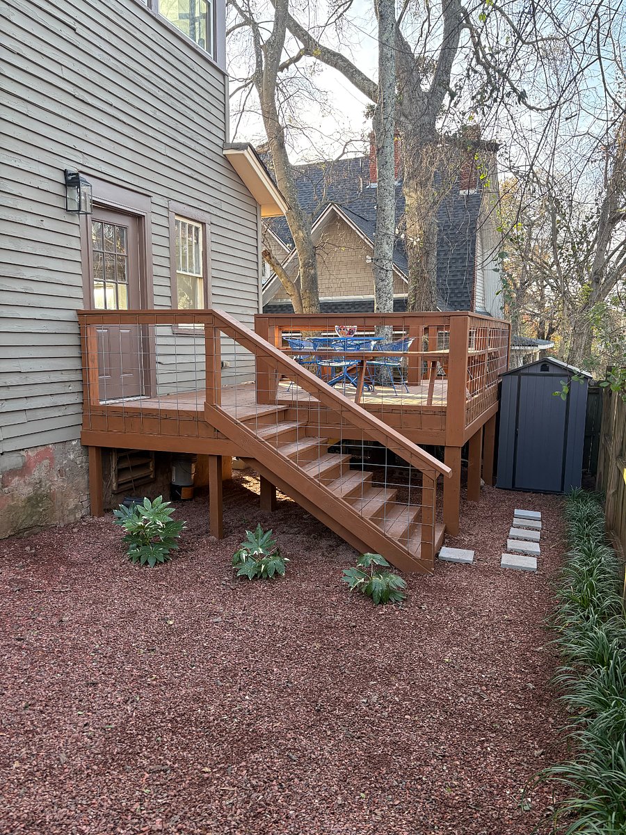 Another view of the backyard