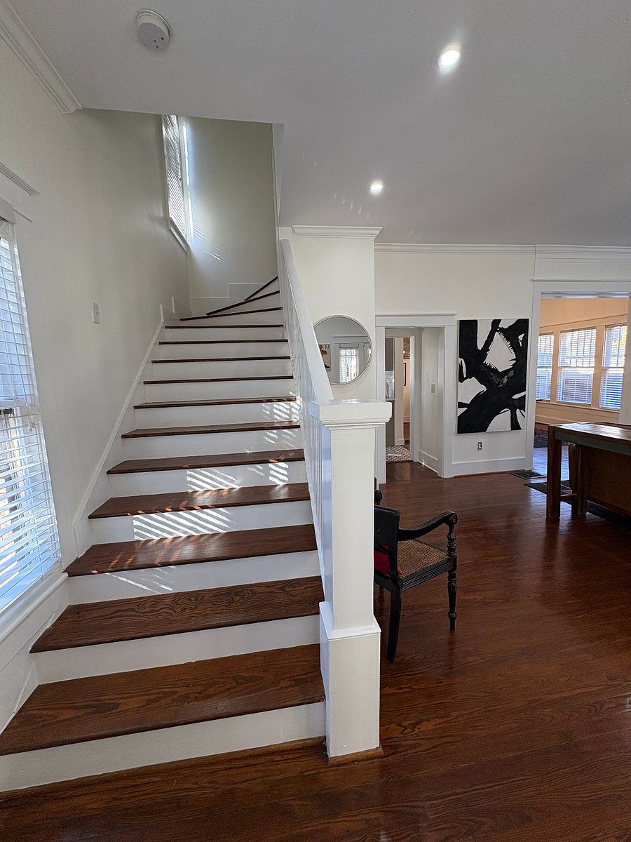 Staircase to access all bedrooms on Level 2