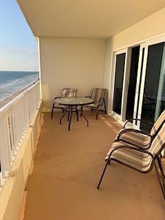 Large private patio from living room to master 