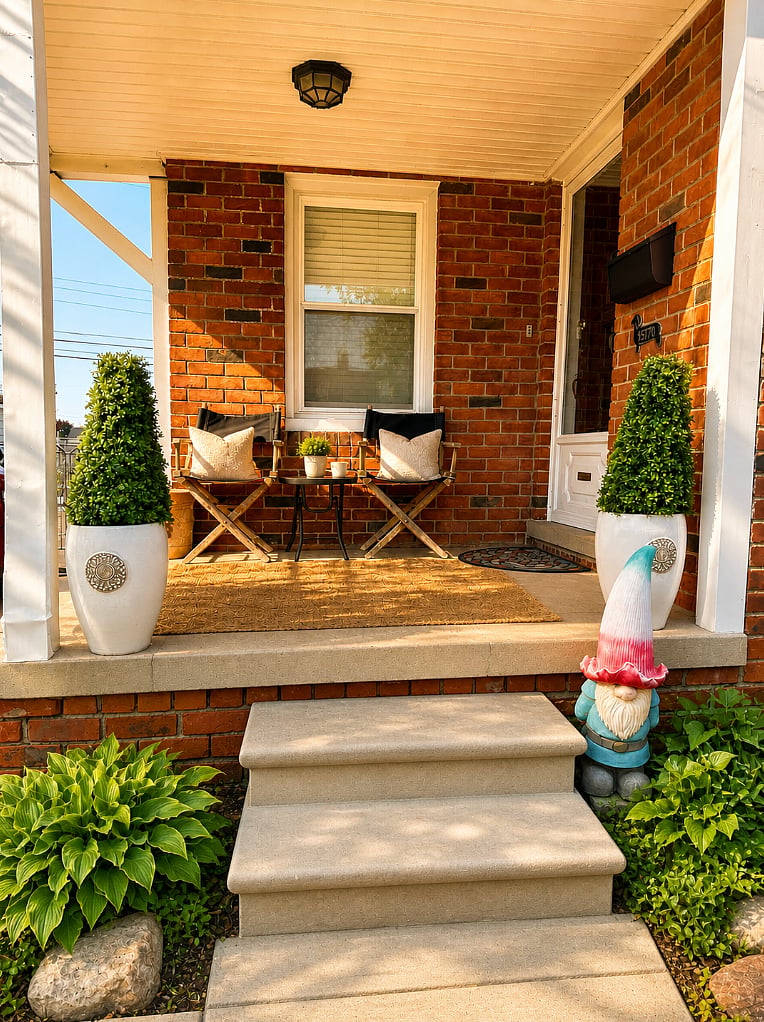 Front porch and main entrance.
