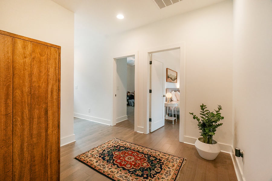 Upstairs landing leading to private room