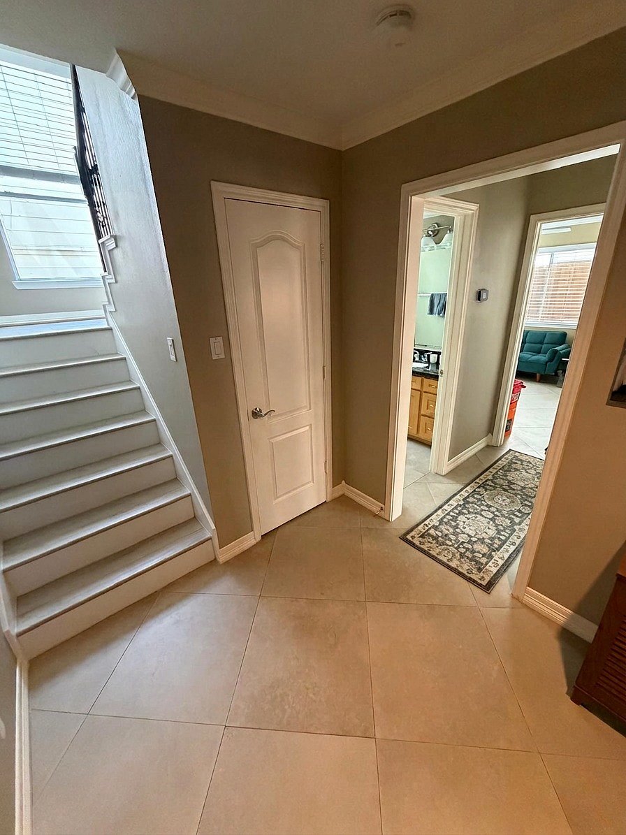 Entry from garage
