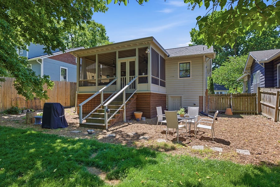 This fully fenced backyard with mature trees is the crown jewel of the property. Private, spacious, and rare to find in an urban setting. This is your outdoor sanctuary