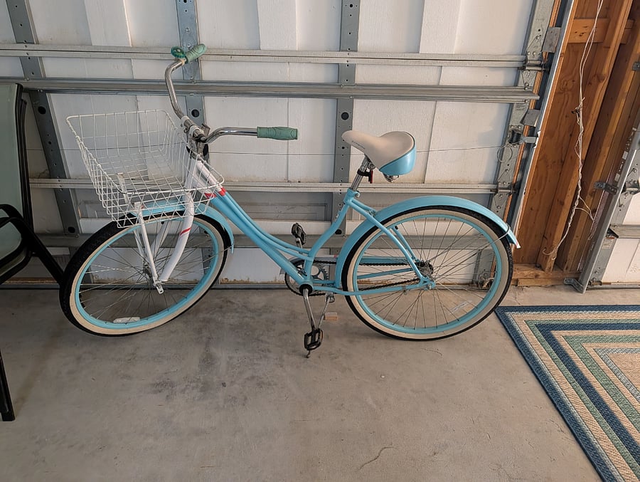 Bike in flex space for use