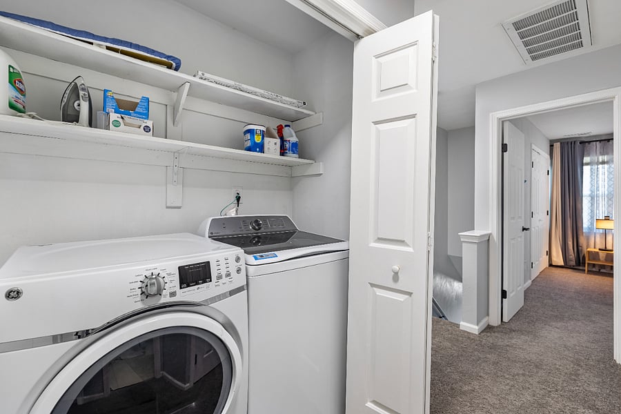 Upstairs laundry room