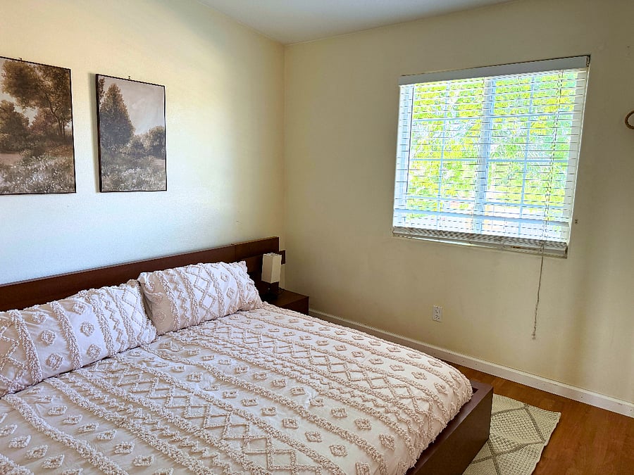 Bedroom 1 with King Size Sleep Number bed
