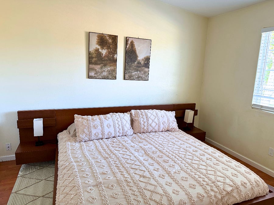 Bedroom 1 with King Size Sleep Number bed