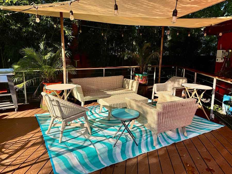 Backyard deck