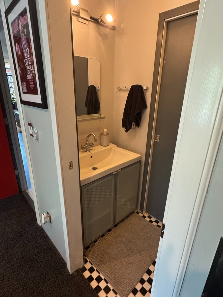 Private half bath, attached to your bedroom