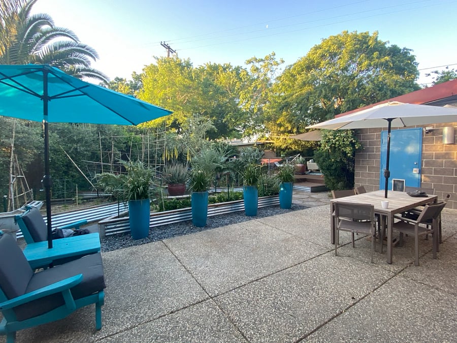 Backyard patio