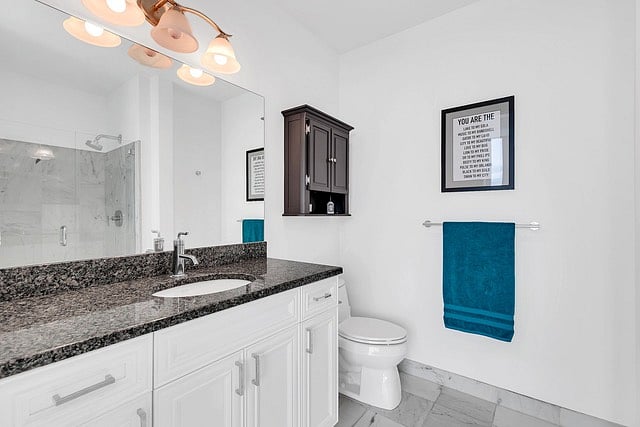Attached full bathroom