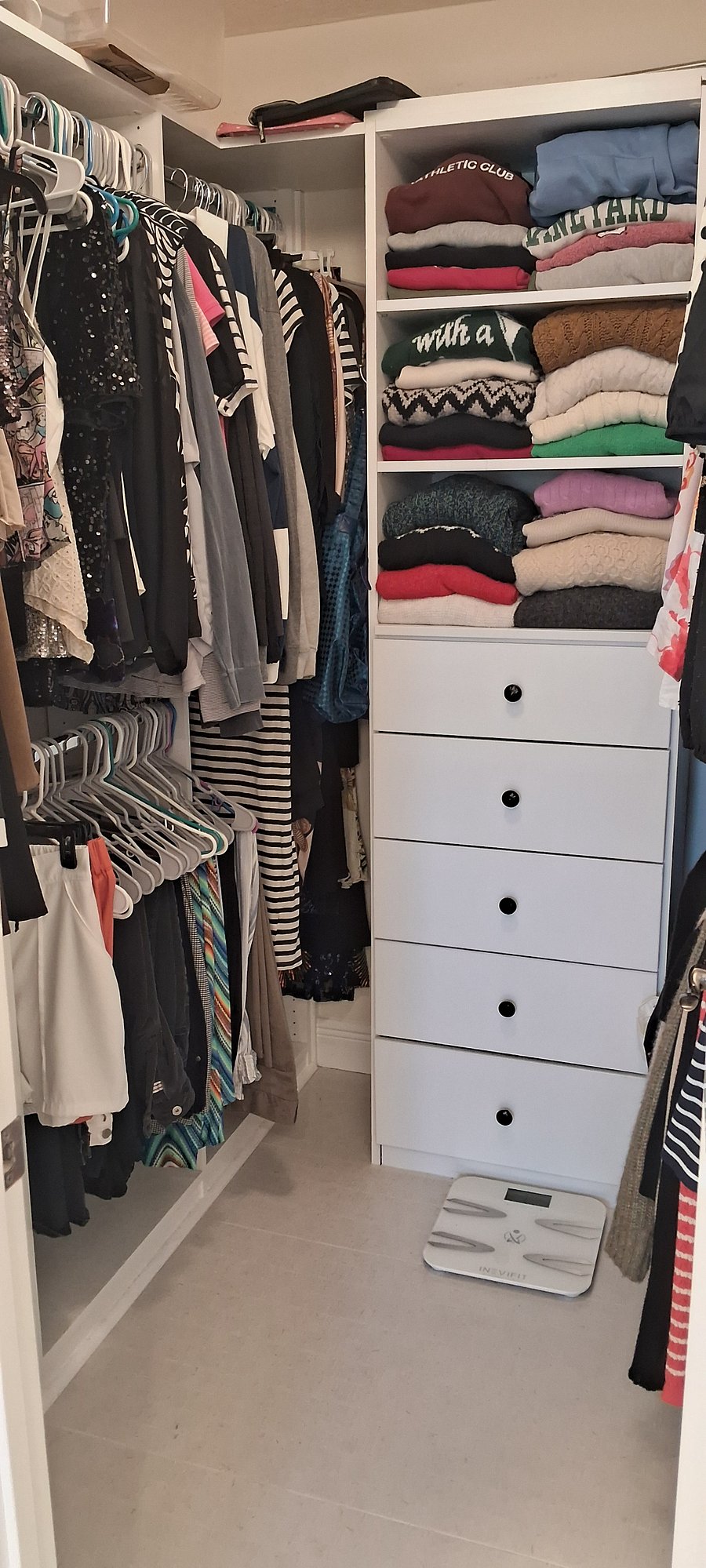 Master bedroom walk-in closet