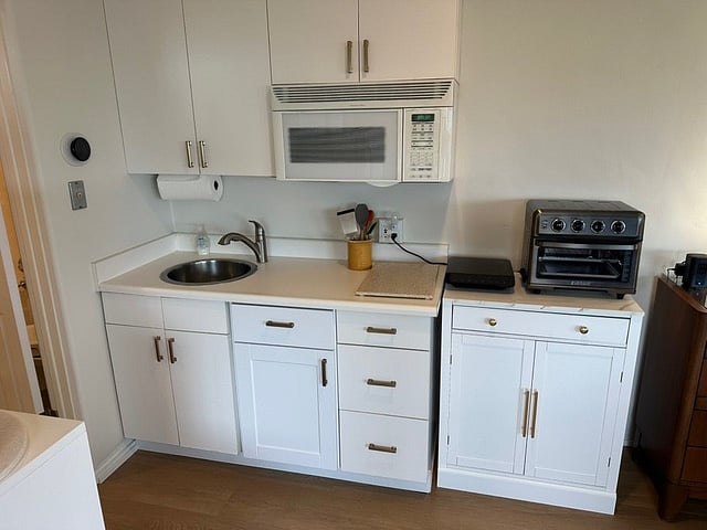 Convection Microwave, single induction cooktop and Airfryer/toaster oven