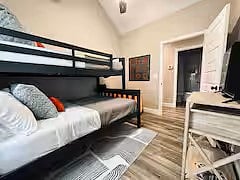 Third bedroom with twin over full bunk beds