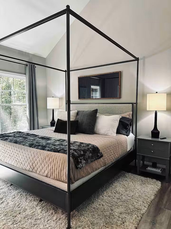 Master bedroom with king bed