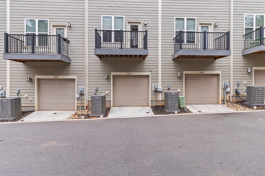 Garage Entrance in Neighborhood Alley