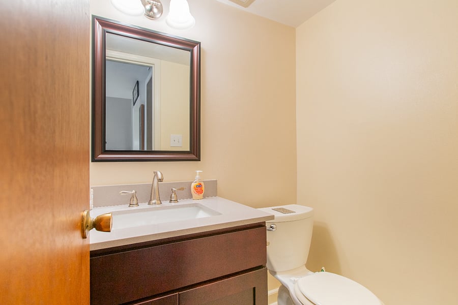 Lower Level Half Bath, Cleaning Supplies