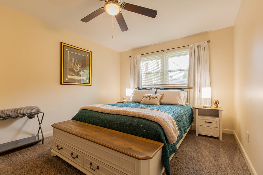Second BR, Blackout Curtains & Blinds, Lamps with Charging Ports.