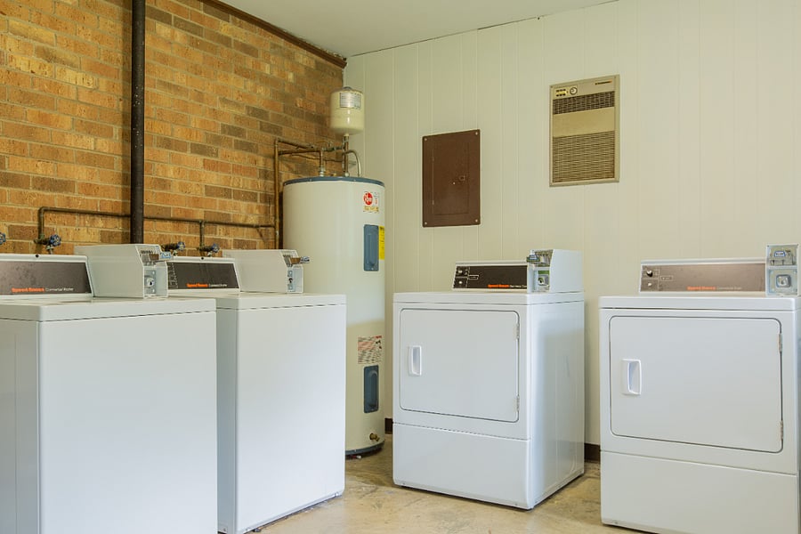 On Site Laundry, First $10 in Quarters Provided.