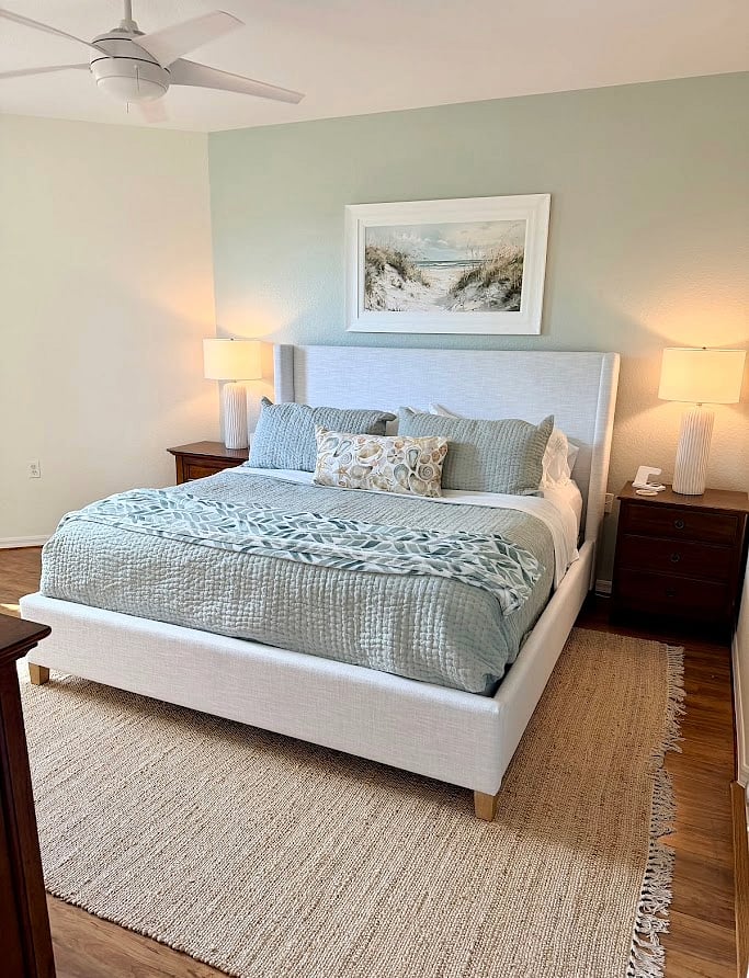 Master suite with very comfortable king bed